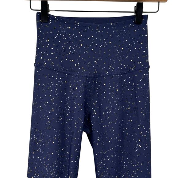 Beyond Yoga Navy & Metallic Gold High Waist Alloy Ombre Full Length Leggings - Picture 7 of 10